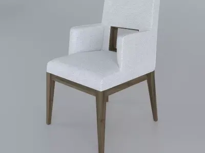 Casa Bella Upholstered Dining Arm Chair 3D model