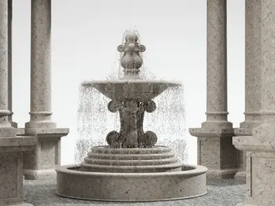 Rotunda fountain 3D model