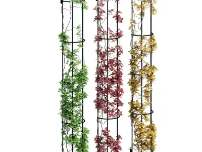 Drainpipe trellis 3D model