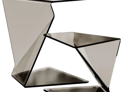 Fiam Italia SIGMY Glass side table 3D model