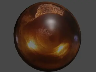 metallic plate with ornaments from Chile Low-poly 3D model