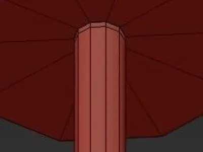 Untitled light fixture with five shades 3D model