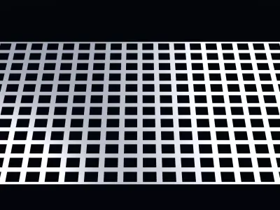 Perforated panel with 49 percent opening 25O119 3D model