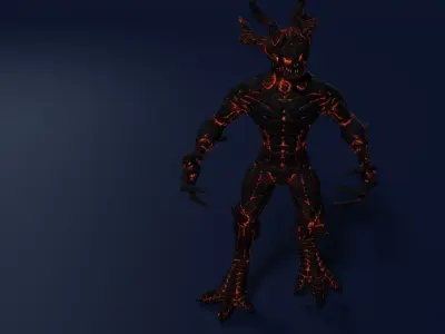 Dark Sentinel Low-poly 3D model