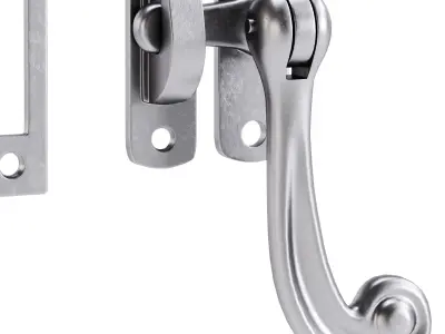 Black Window Sash Door Lock 3D model