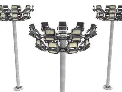 Stadium Light Tower 3D model buy