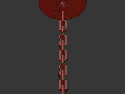 Camille savoy house crystal chandelier in gold 3D model