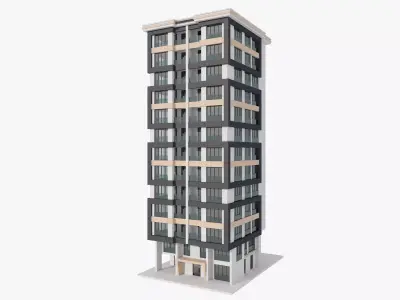 Residential Apartment Building 3 3D model