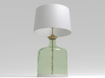 Lamp of a Green Glass Bottle - 3ds Max 3D model