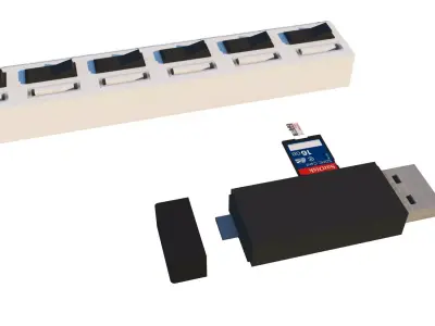 usb hub 3D model