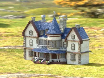 Cartoon Fantasy 4 Low-poly 3D model