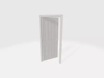 white door Free 3D model purchase