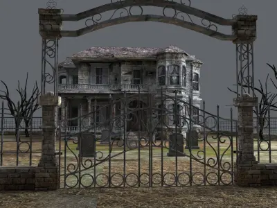 haunted house model 3D model