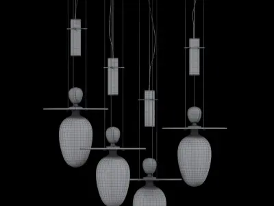 Melogranoblu Perfume Egg Pendant Ceiling Light 3D model