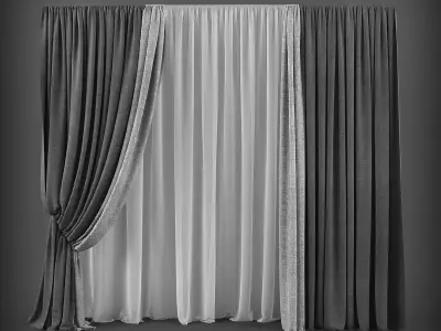 Curtain 3D model 48 3D model