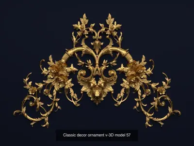 Collection onlay molding03 3D Model Pack