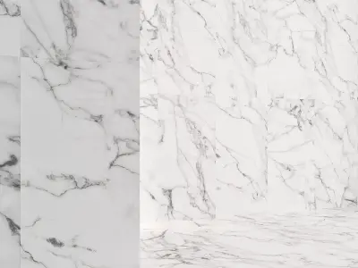 White Marble Carrara Classic Porcelain Tile 37 Texture