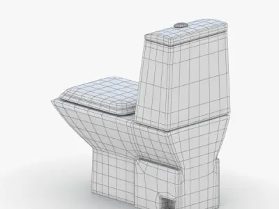 1531 - Toilet Low-poly 3D model