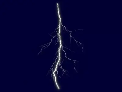 Realistic 3D Lightning CG-06 Low-poly 3D model