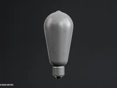 Industrial Light Bulb 3D model