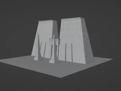 Ancient Egyptian Pylon  Free 3D model