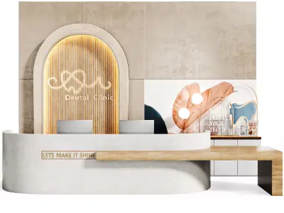 Reception  Dental Clinic 03 Low-poly 3D model