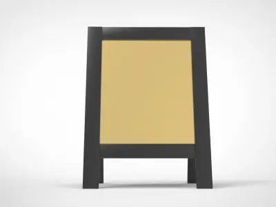 Street Stand Mockup Bar or restaurant welcome easel 3D model