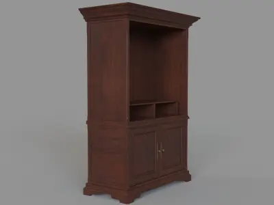 Old Entertainment Media Console 3D model
