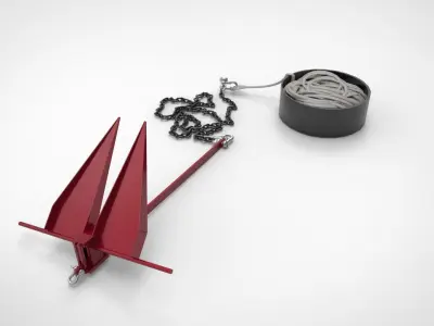 Anchor ship tools 3D model