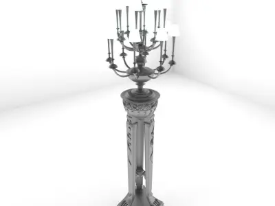 3D floor light Free 3D model