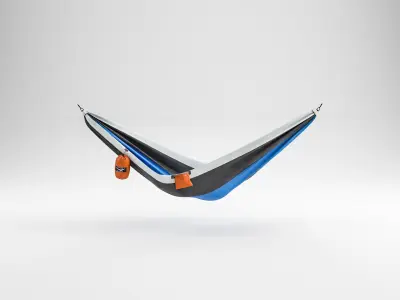 Camping Hammock 01 4K PBR 3D model