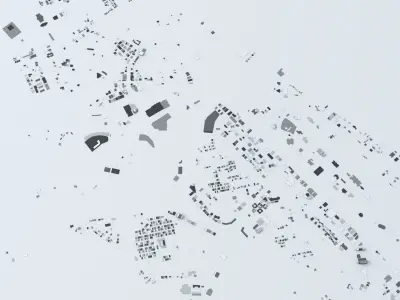 Muscat Streets and Buildings 3D model