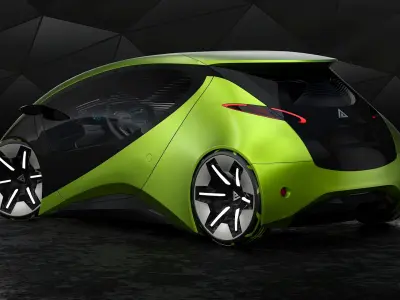  Generic Futuristic Compact Car 