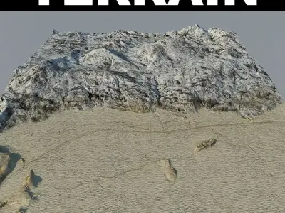 Desert Terrain 5 3D model