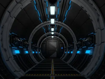 Sci Fi Corridor 3D model