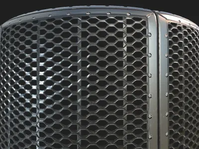 Seamless tillable PBR metal floor material Texture