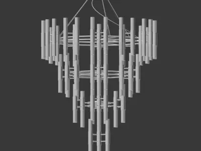 Waterfall Chandelier Luxxu 3D model