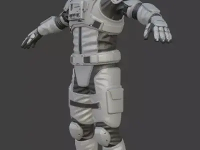 Astronaut Spacesuit 3D Model 3D model