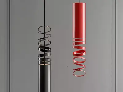 DECOMPOCE pendant light in gold 3D model