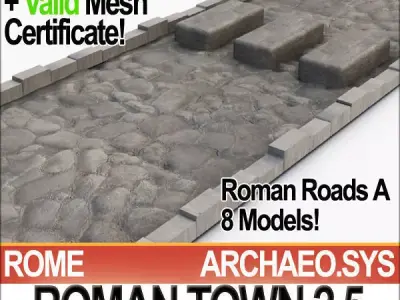 Roman Town Roads A 2 5 STL Printable 3D model