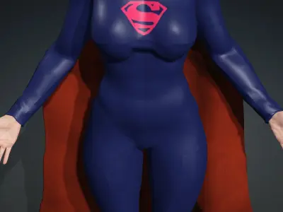 Super Girl From Elseworlds Low-poly 3D model