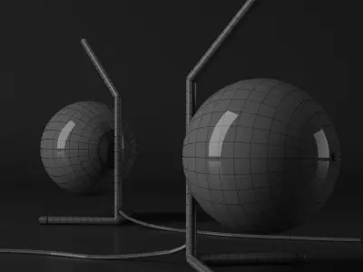 Table lamp IC GOLD 3D model