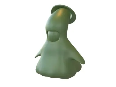 Slime OI v1 0005 Green Army Ver 2 Low-poly 3D model