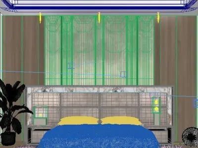 Master Bedroom Penthouse Interior 3D model