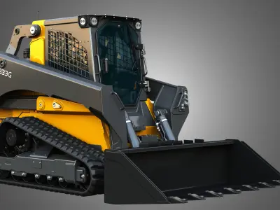 333G Compact Track Loader - Bucket 3D model