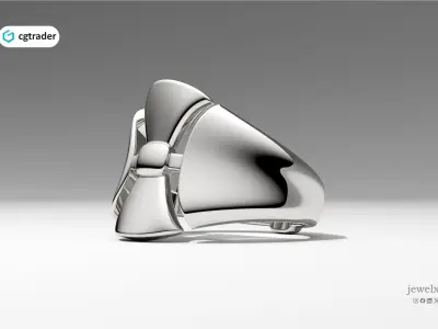 SILK BOW RING - AW4288 3D print model