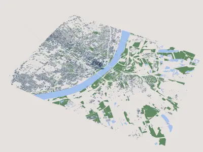 Saint Louis City USA 3D model