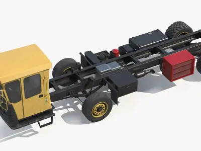  Agricultural Bale Wagon Chassis Yellow Black 