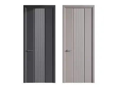 Modern entrance door 56 3D model