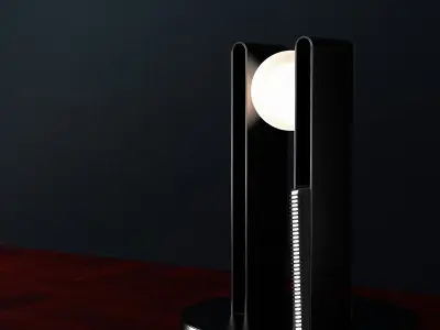 Modern minimalist steel lamp 3D print model